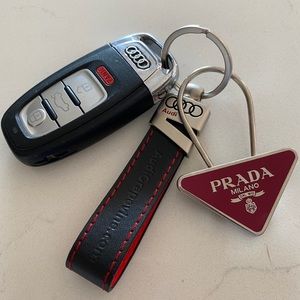 Prada 100% Authentic Key Holder Charm Keychain